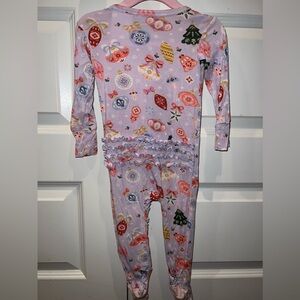 Posh Peanut - Holly Christmas Pattern - Bamboo Sleeper - 12-18 months